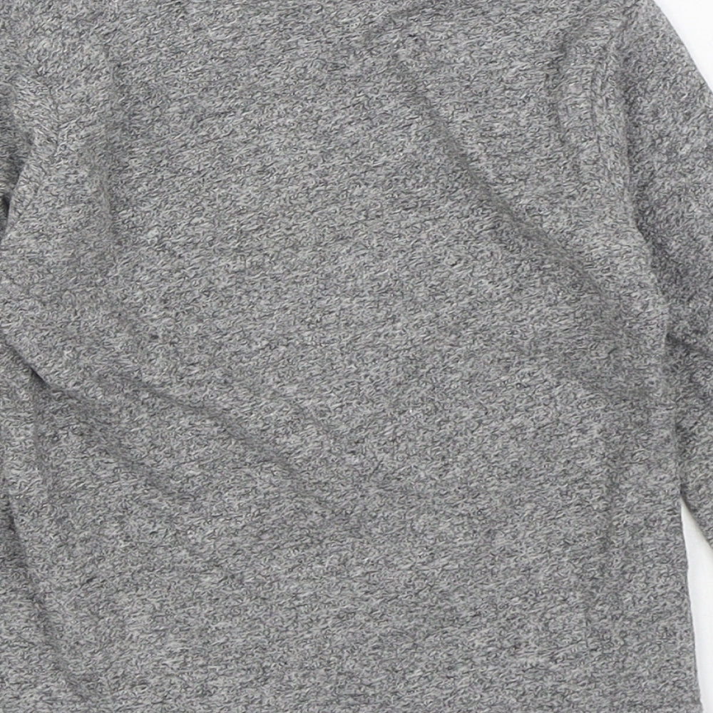 Dunnes Stores Boys Grey Cotton Basic T-Shirt Size 12-18 Months Round Neck Pullover