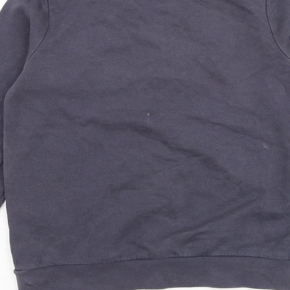 name it Girls Grey Cotton Pullover Sweatshirt Size 6 Years Pullover - Butterfly