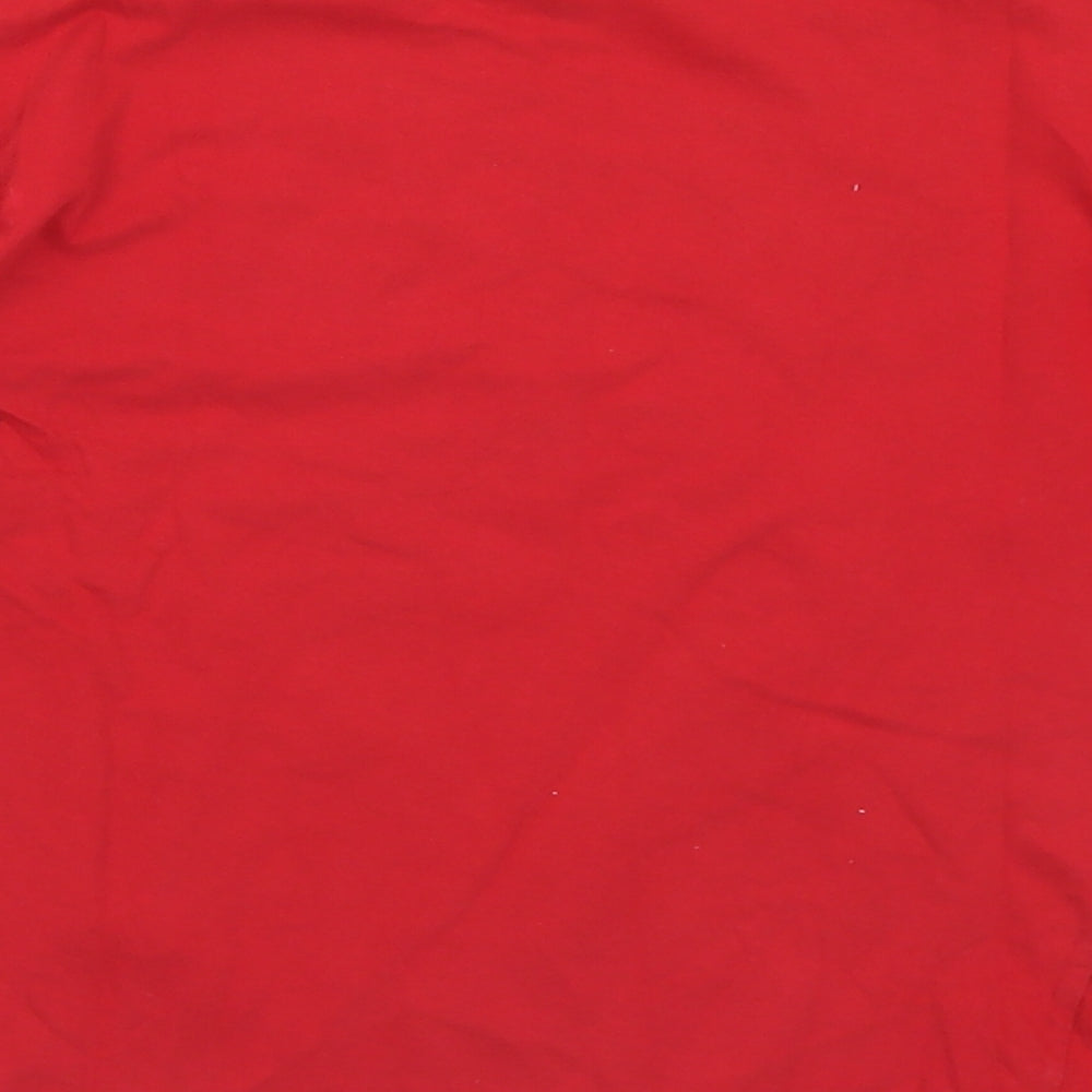 Dunnes Boys Red Cotton Basic T-Shirt Size 8 Years Crew Neck - Always on time