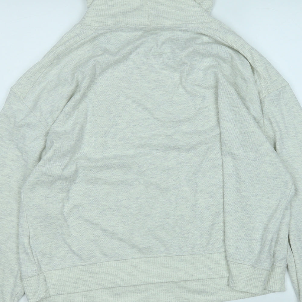 F&F Womens White High Neck Polyester Pullover Jumper Size 14
