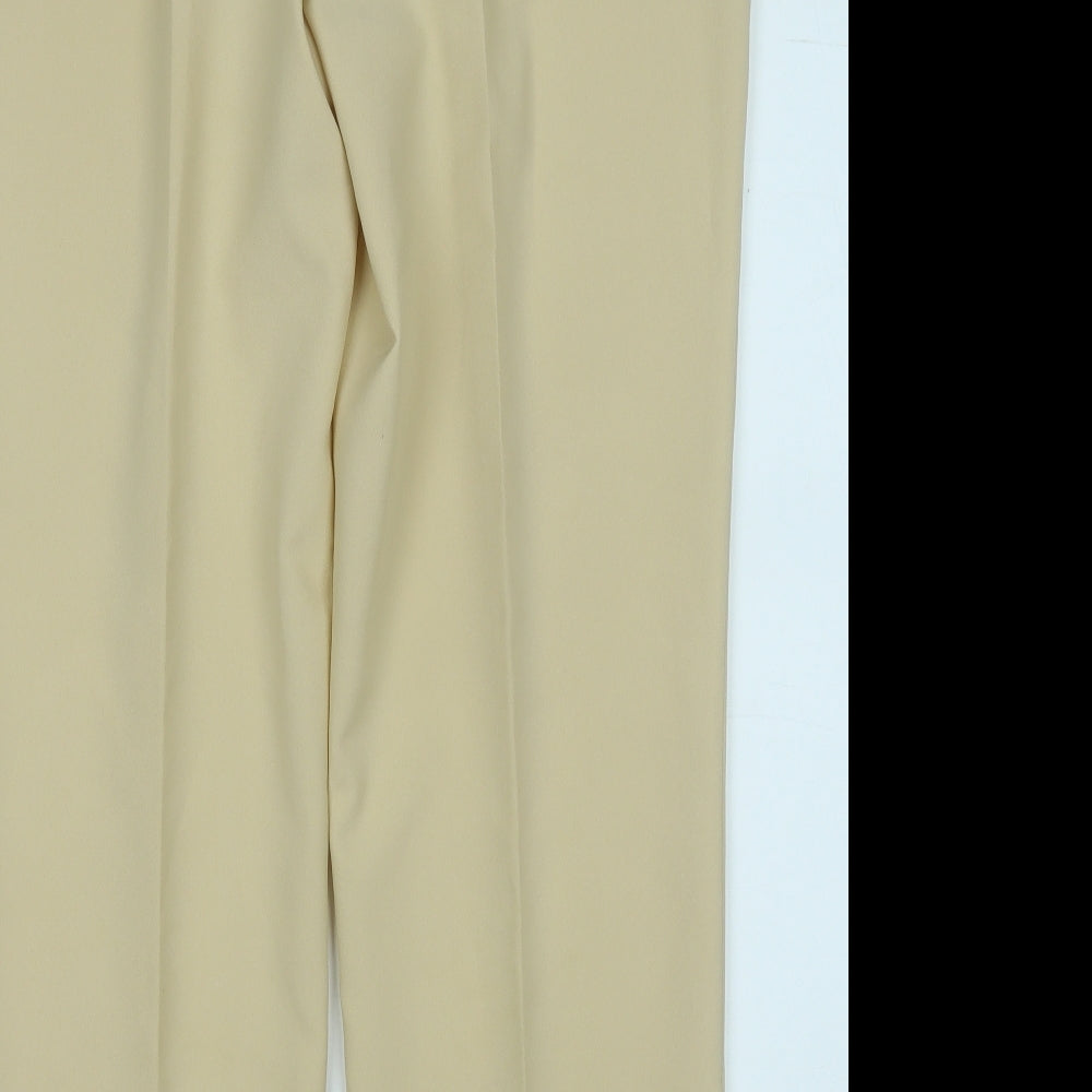 canda Womens Beige Polyester Trousers Size 20 L28 in Regular