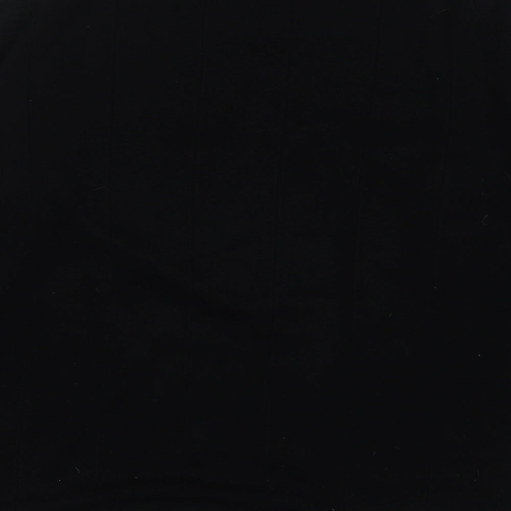 NEXT Mens Black V-Neck Acrylic Pullover Jumper Size S