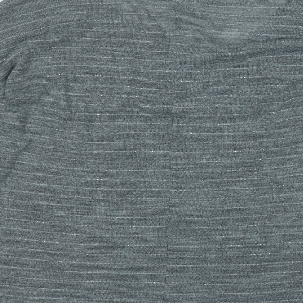 Only Womens Grey Round Neck Acrylic Pullover Jumper Size L