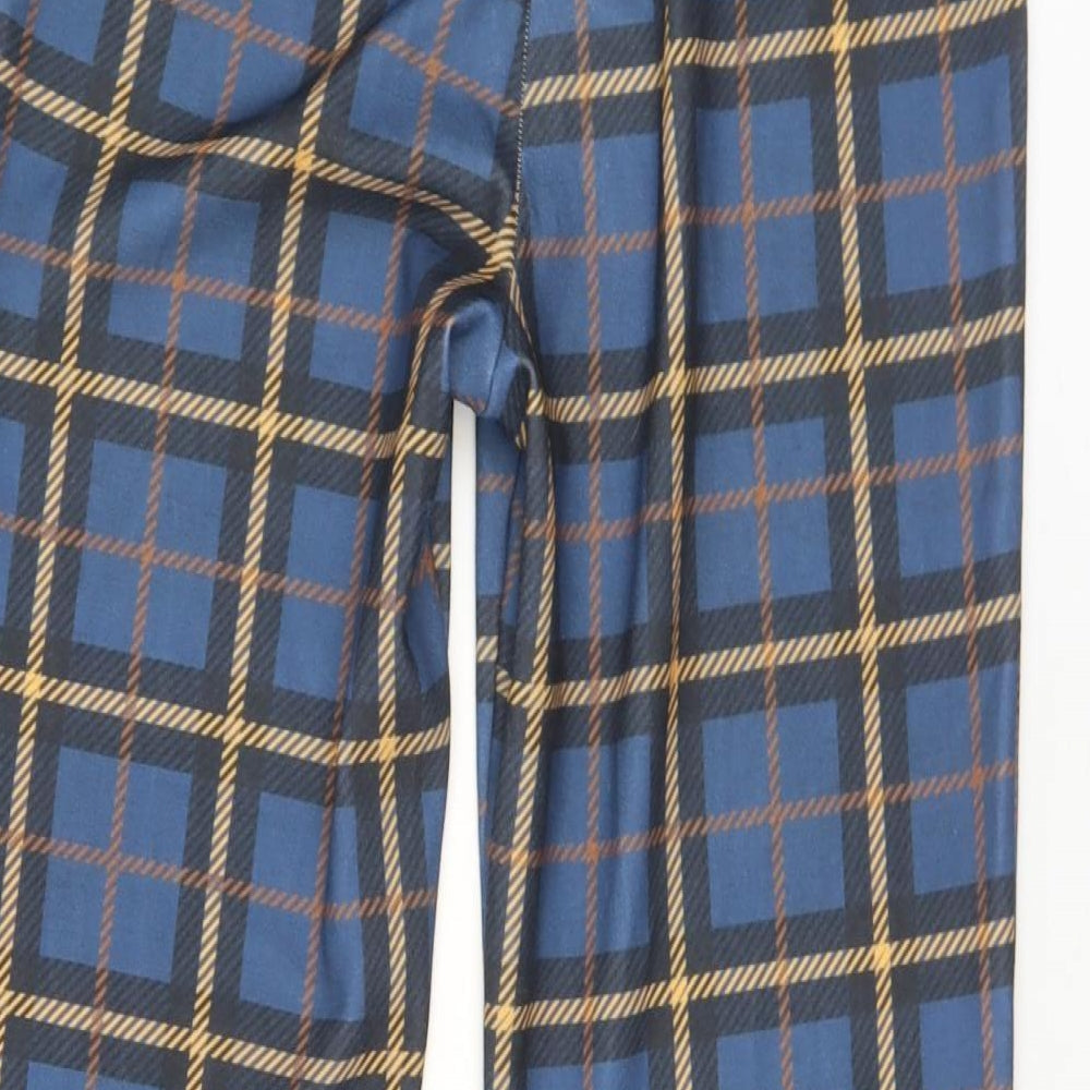 Chemistry Womens Multicoloured Plaid Polyester Trousers Size 25 in L31 in Regular