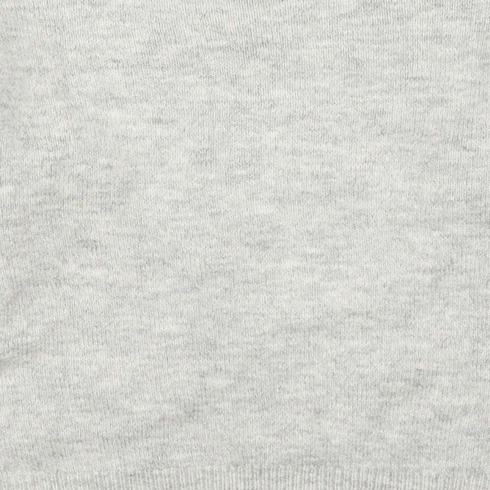 RESERVED Girls Grey Round Neck Acrylic Pullover Jumper Size 10-11 Years Pullover