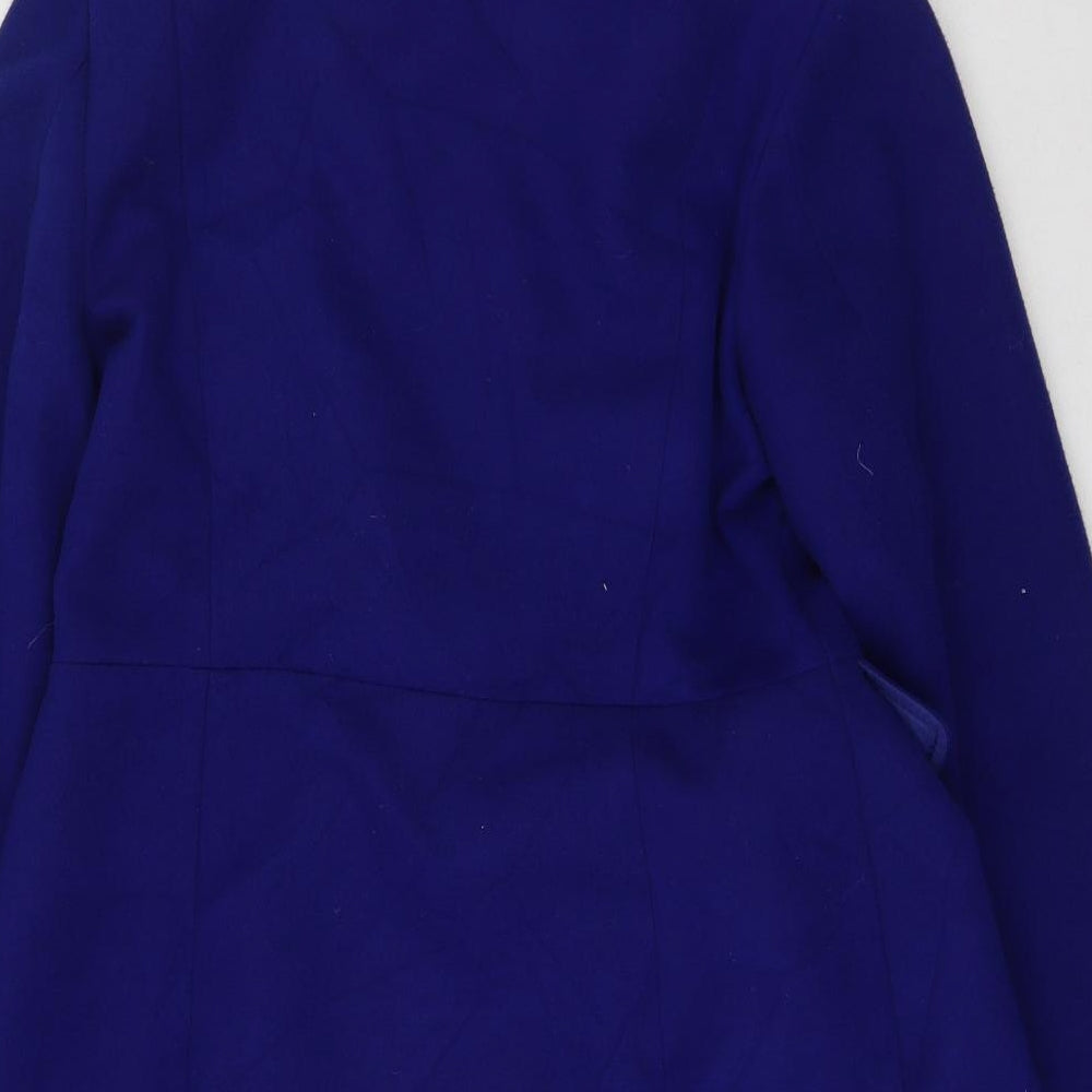 Marks & Spencer Womens Blue Trench Coat Coat Size 8