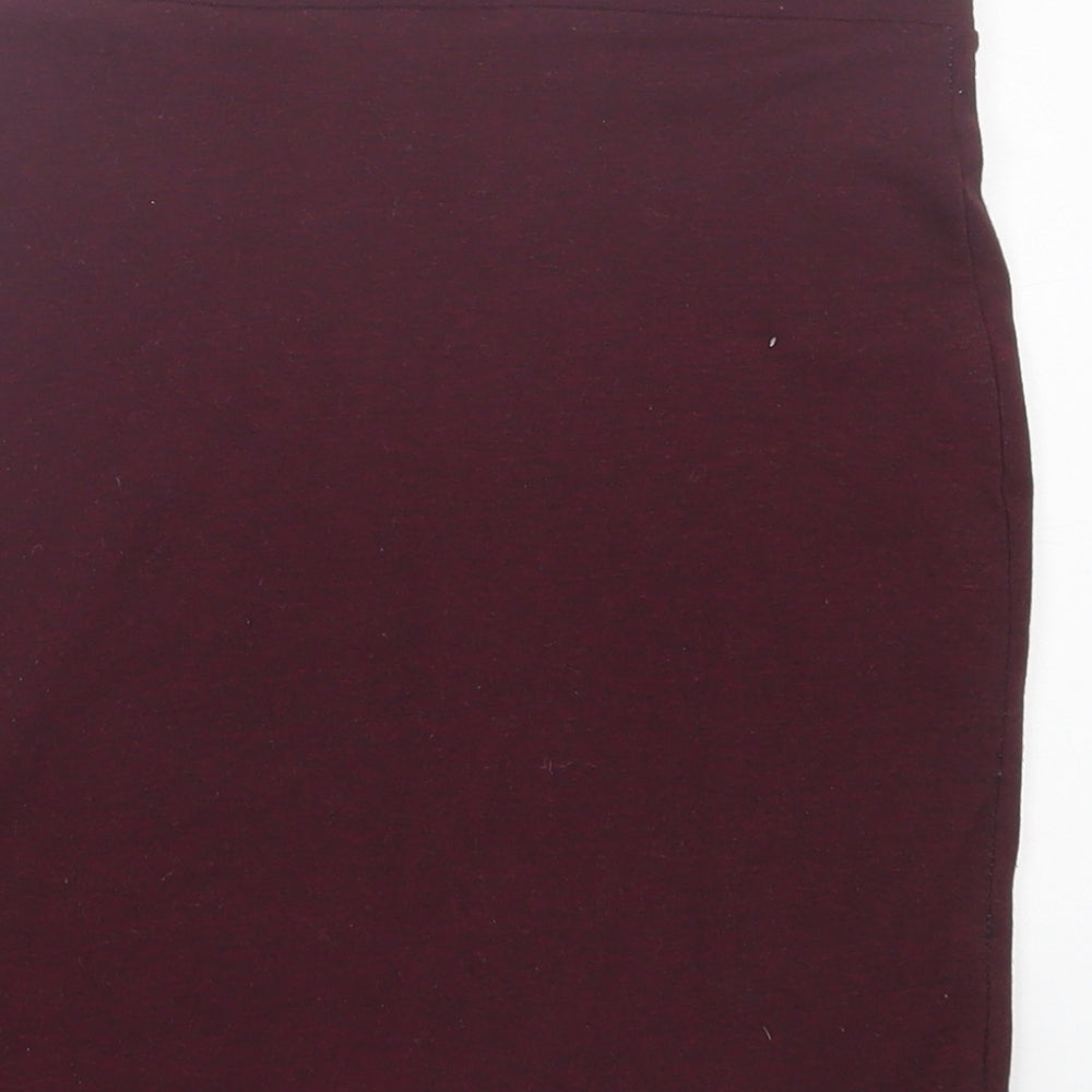 H&M Womens Purple Polyester A-Line Skirt Size XS