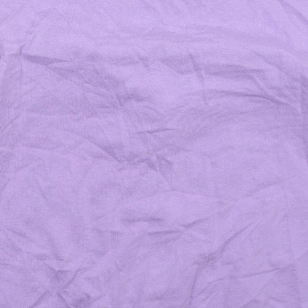 Topshop Womens Purple Polyester Pullover Sweatshirt Size 12 Pullover