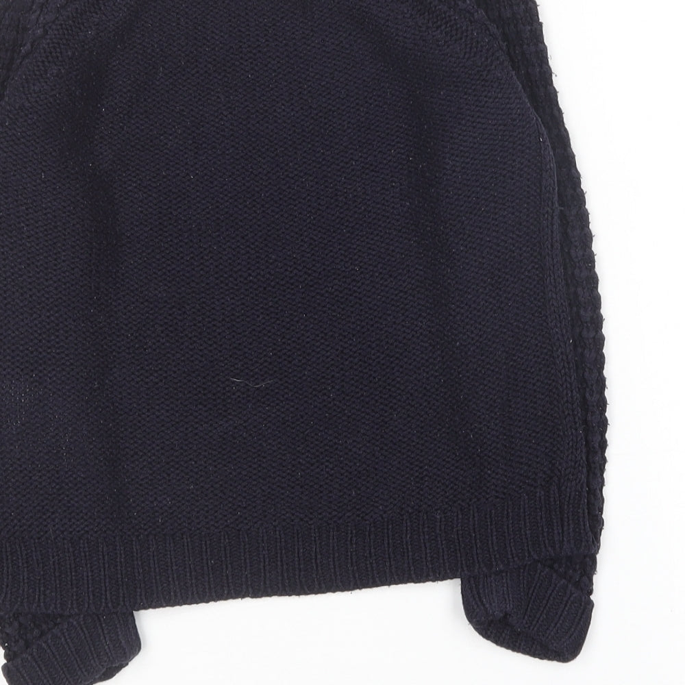 Love Girls Blue Round Neck Acrylic Pullover Jumper Size 7-8 Years
