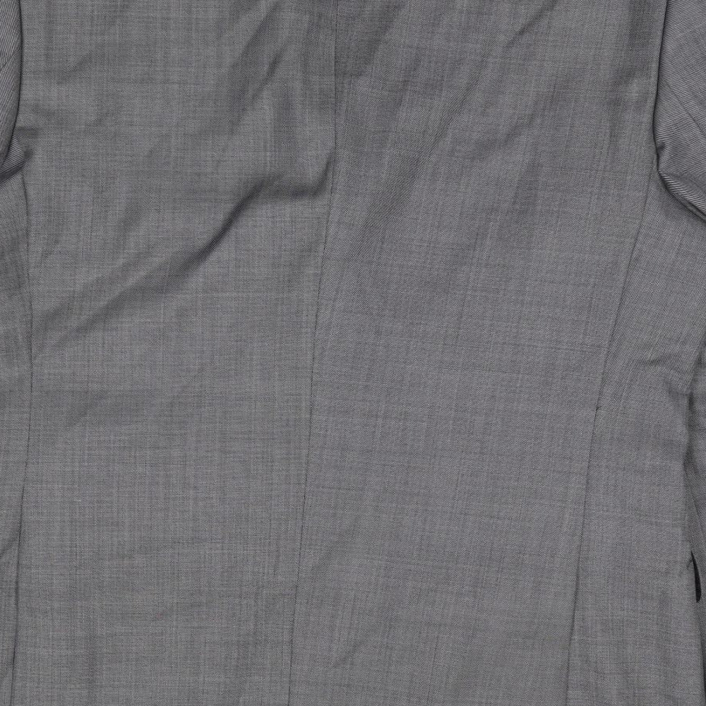 Racing Green Mens Grey Wool Jacket Suit Jacket Size 44