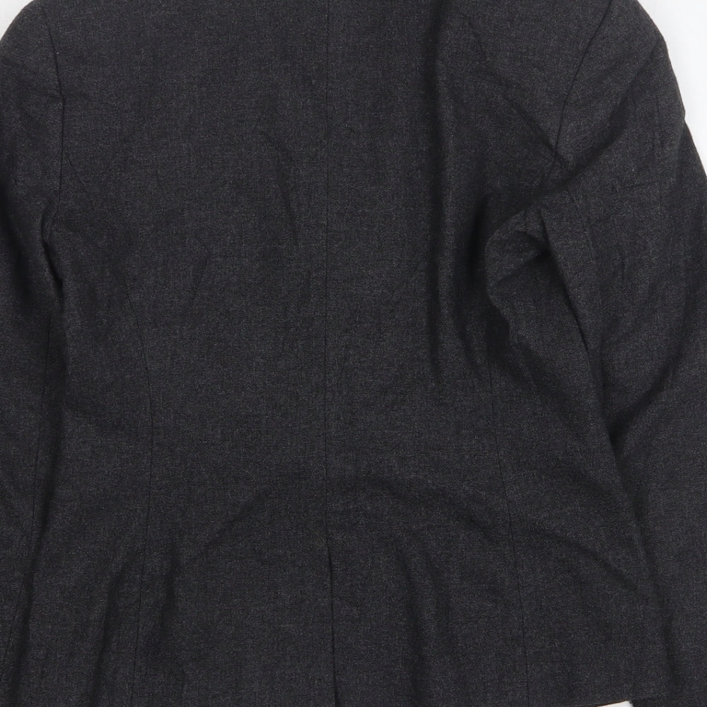 French Connection Womens Grey Viscose Jacket Suit Jacket Size 6