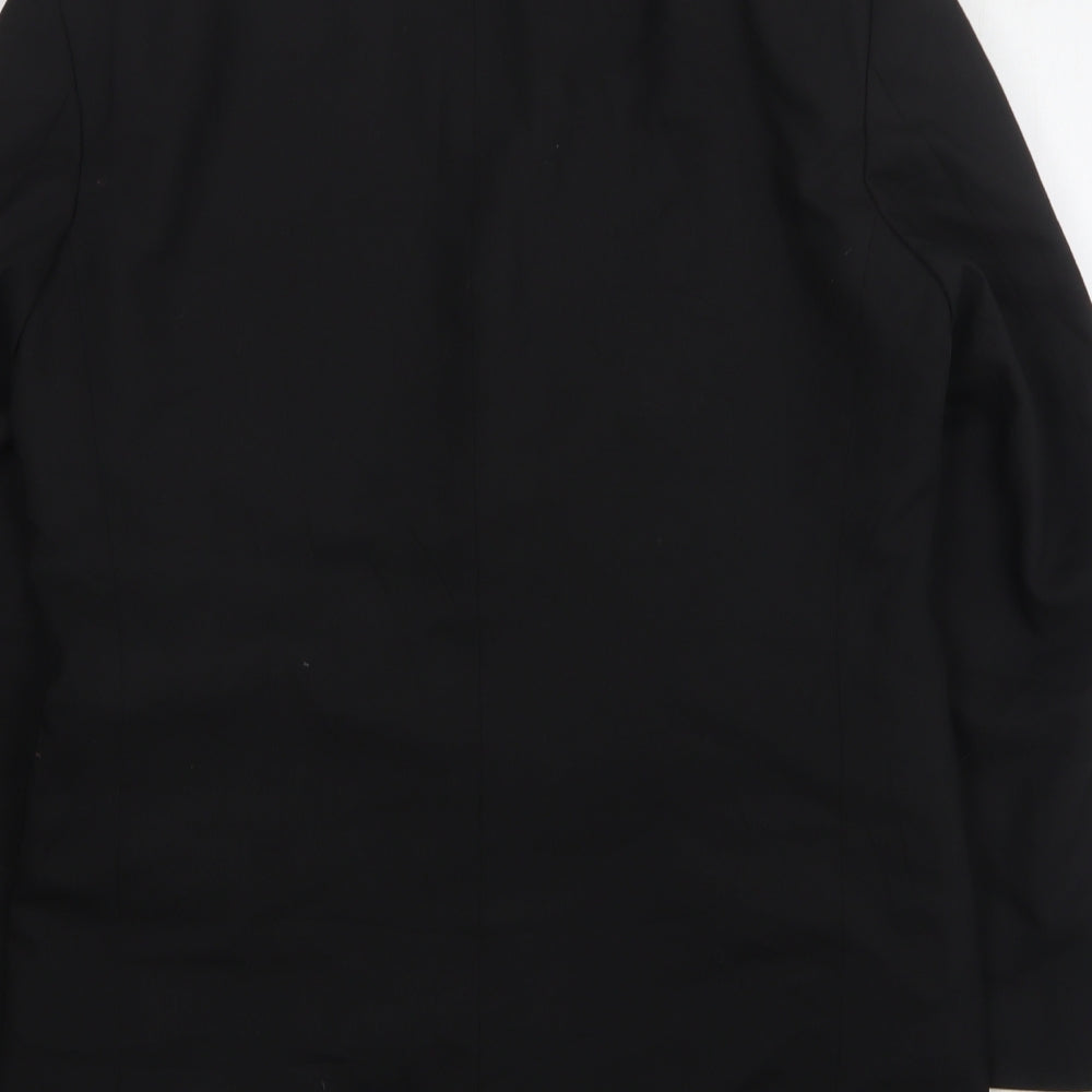 Impressions Mens Black Wool Jacket Suit Jacket Size 38