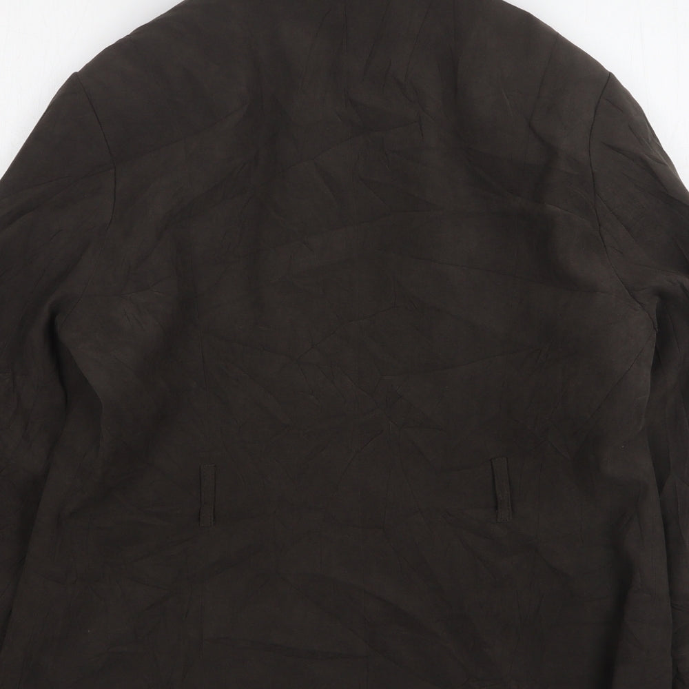 Mia Moda Womens Brown Jacket Size 16