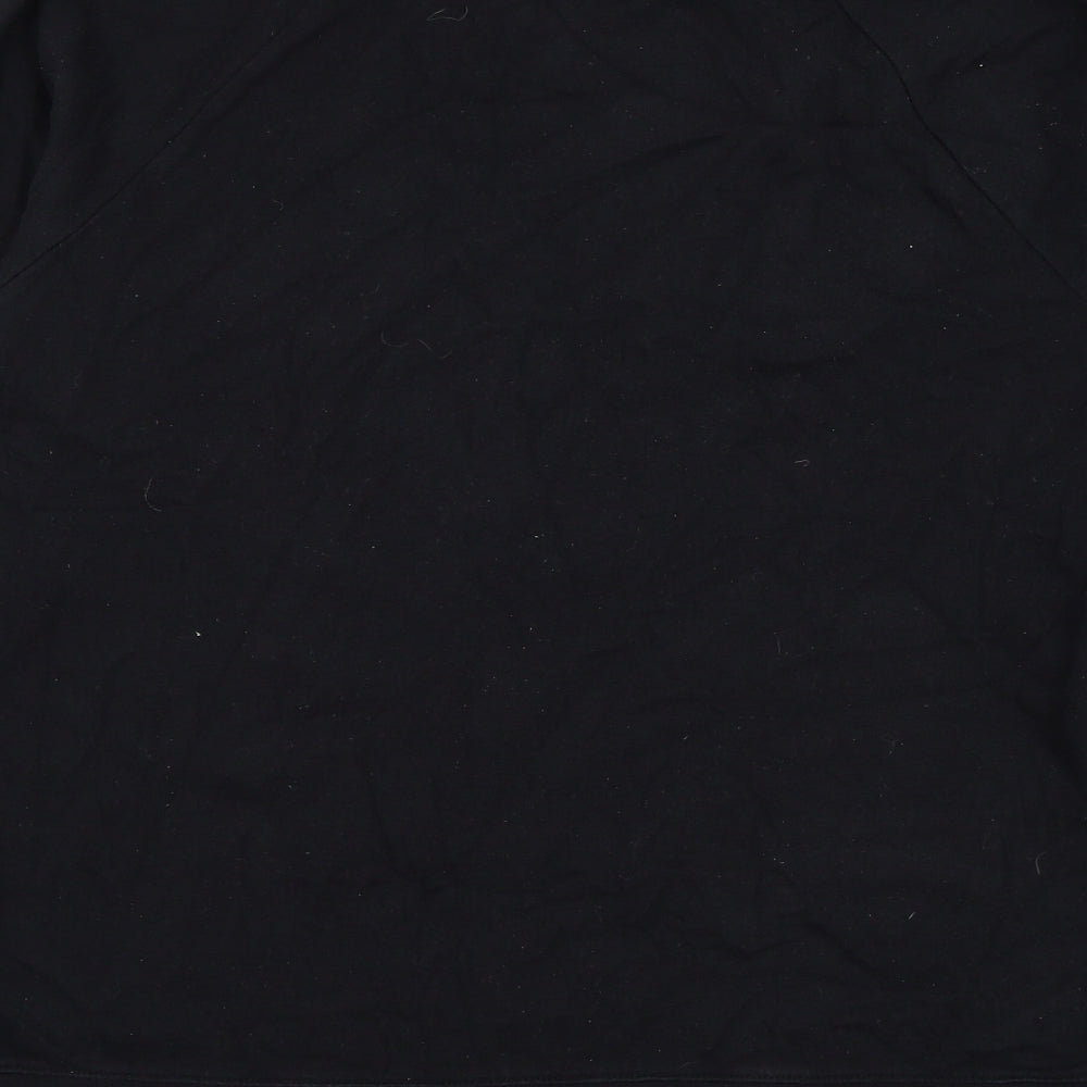F&F Womens Black Polyester Pullover Sweatshirt Size L Pullover