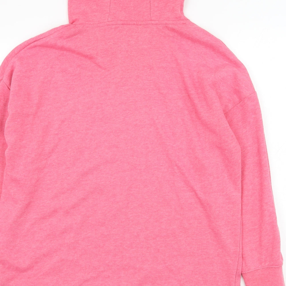 Dunnes Stores Womens Pink Polyester Pullover Hoodie Size M Pullover