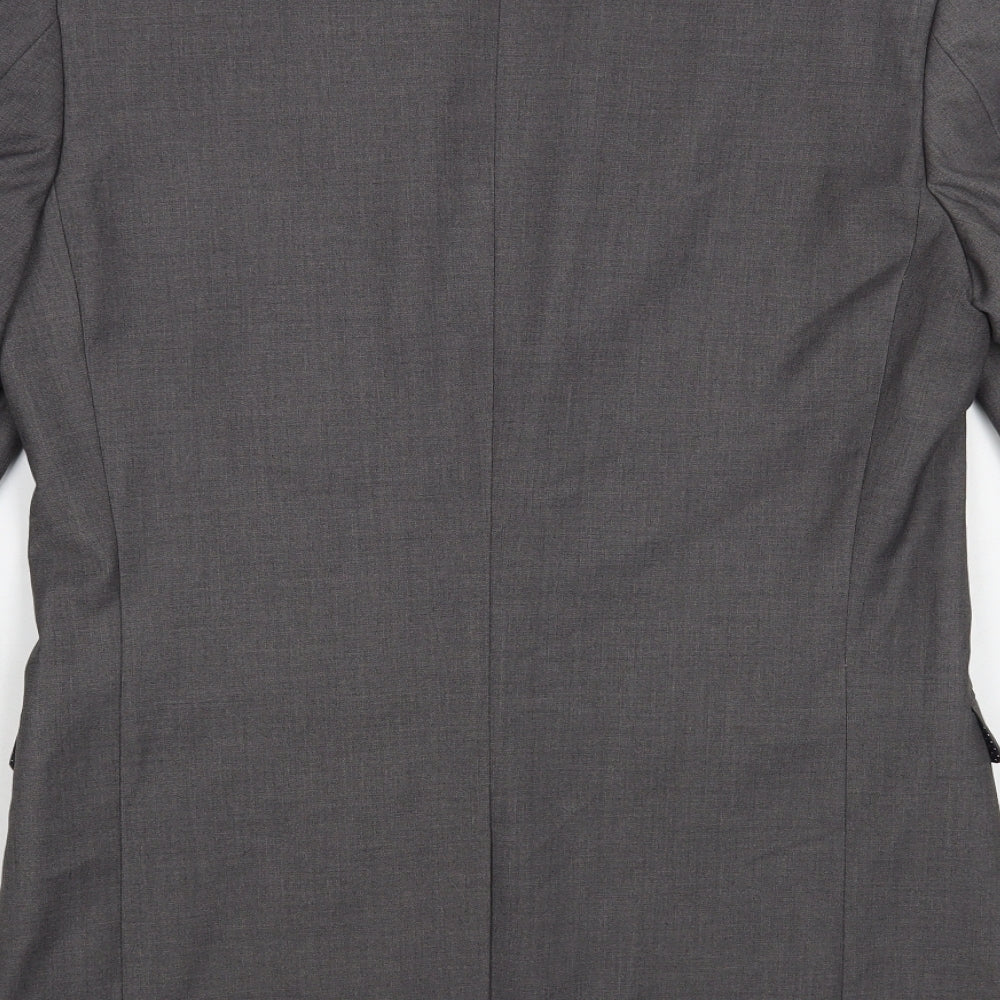 Skopes Mens Grey Polyester Jacket Blazer Size 36