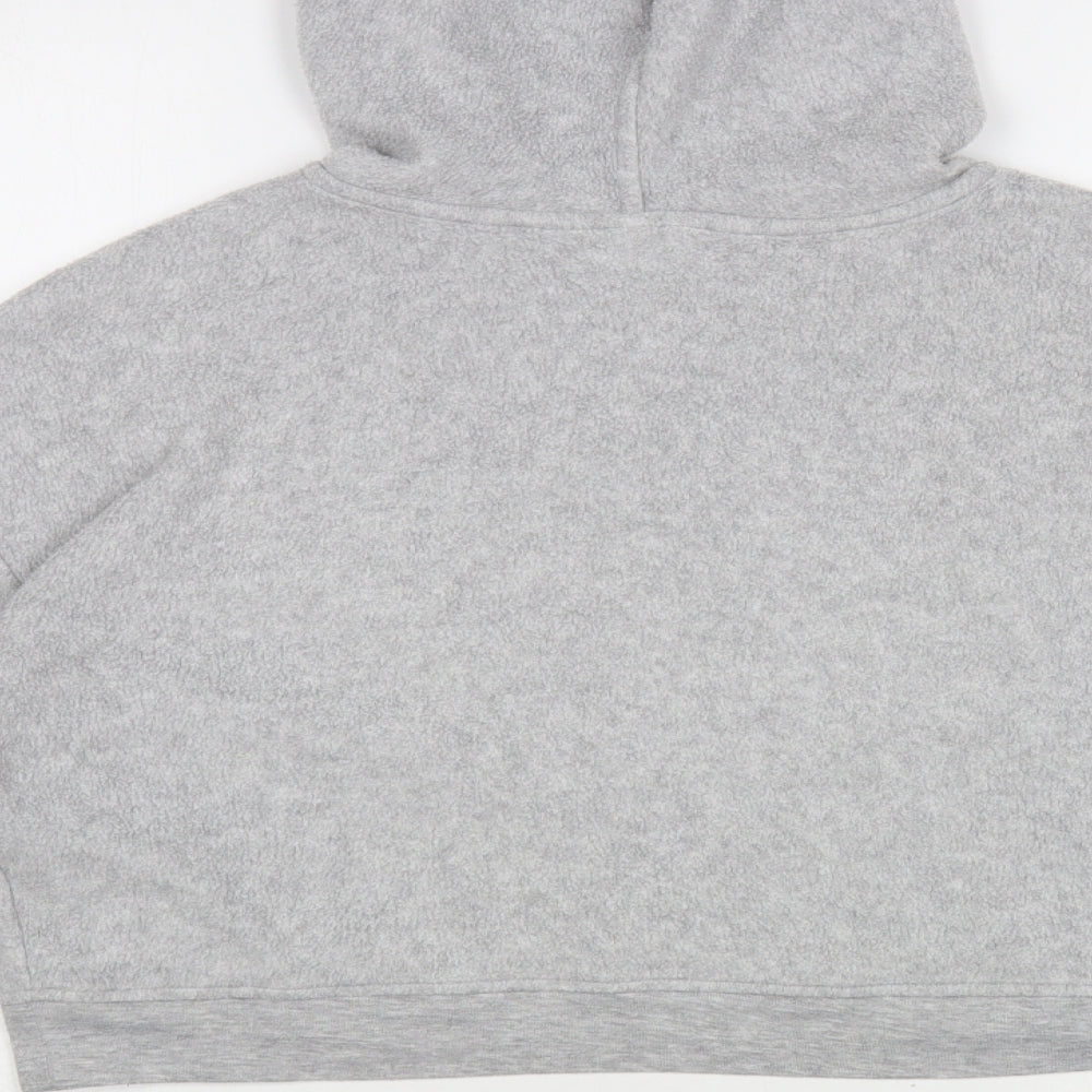 Topshop Womens Grey Polyester Pullover Hoodie Size 6 Pullover - Arizona
