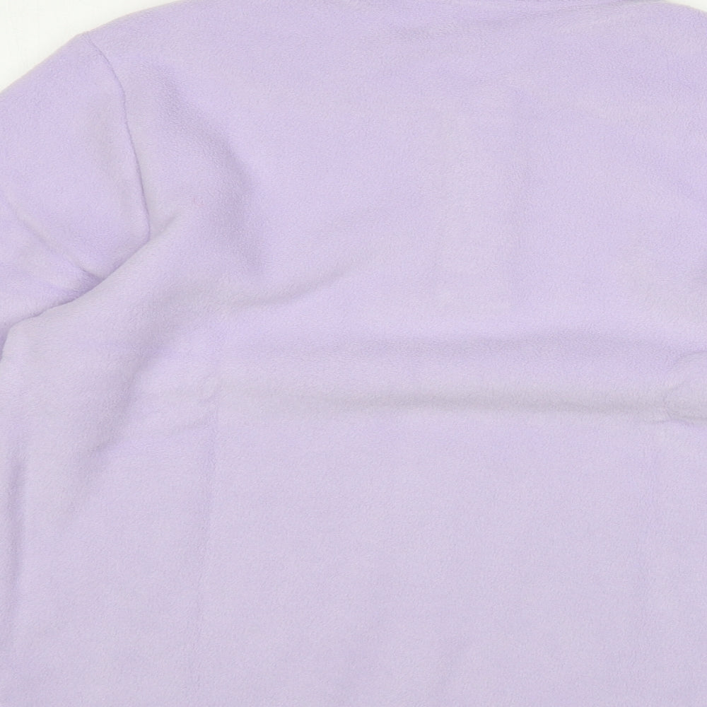 Fashion Extra Womens Purple Polyester Pullover Sweatshirt Size 18 Button
