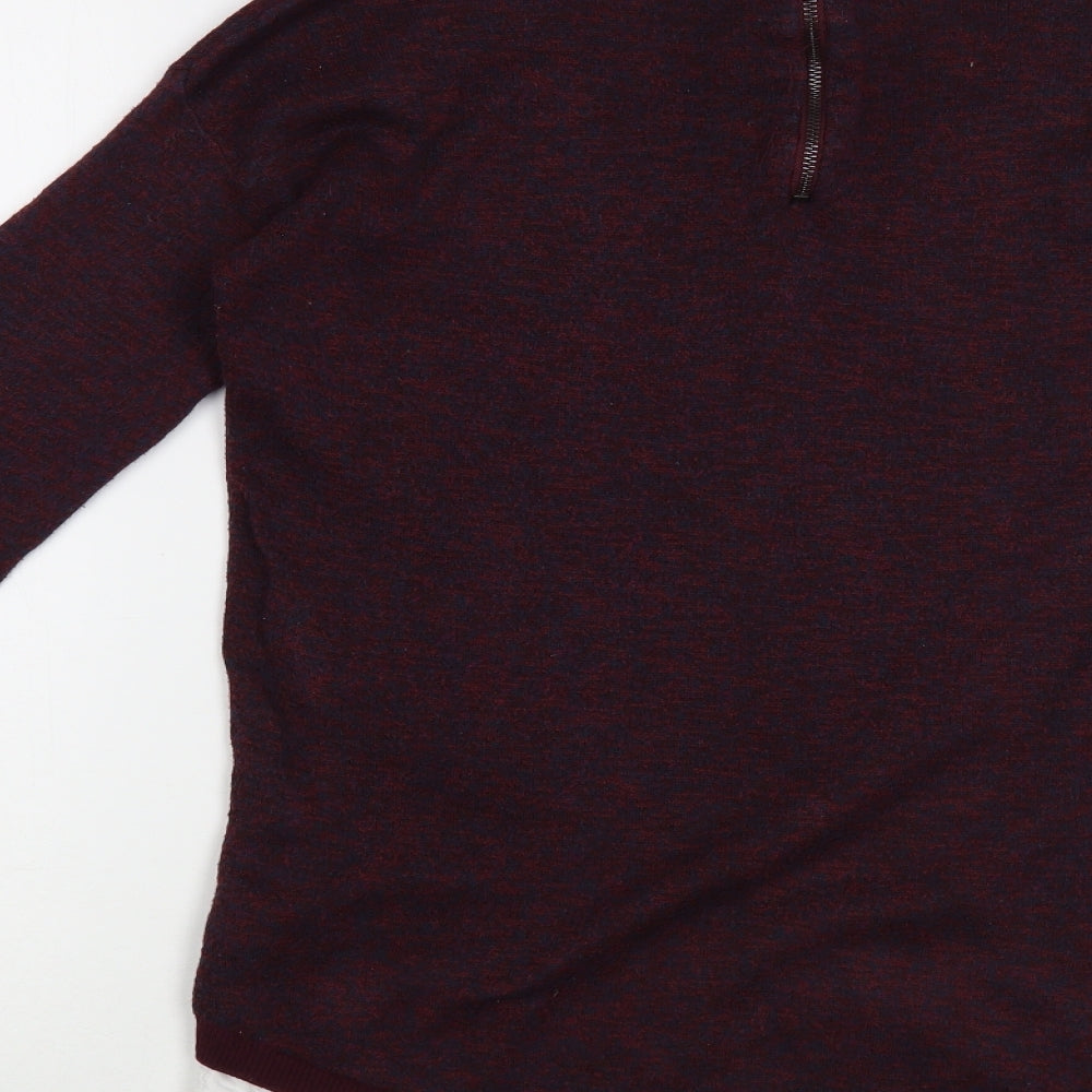 NEXT Womens Purple Crew Neck Cotton Pullover Jumper Size 12