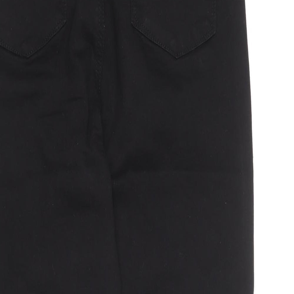 Denim Co Womens Black Cotton Jegging Trousers Size 16 L22 in Regular