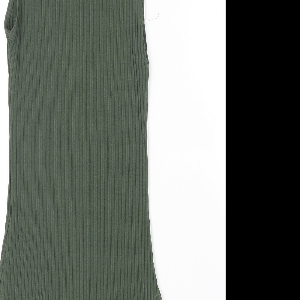 Parisian Collection Womens Green Polyester Bodysuit One-Piece Size 8