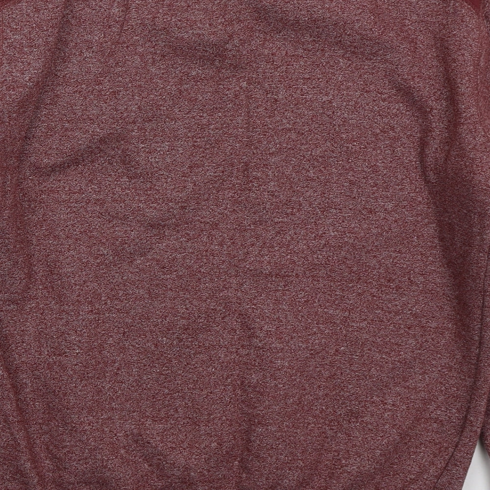 MAN Mens Red Cotton Pullover Sweatshirt Size S