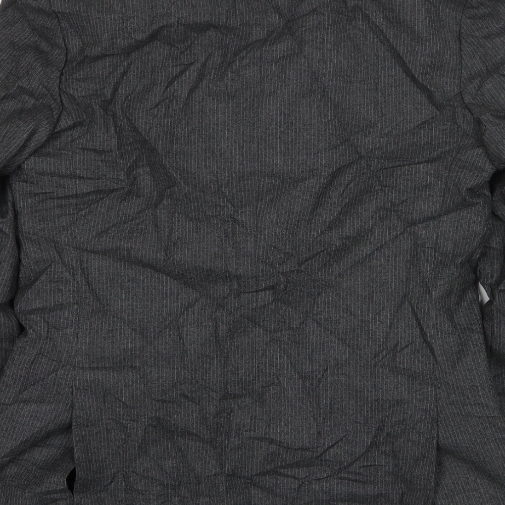 Skopes Mens Grey Striped Wool Jacket Suit Jacket Size 40