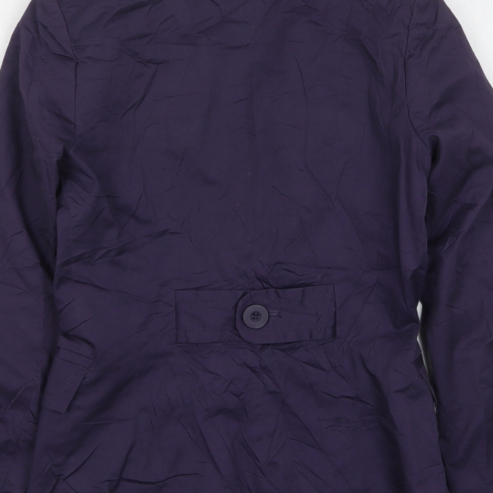 New Look Womens Blue Cotton Jacket Suit Jacket Size 10