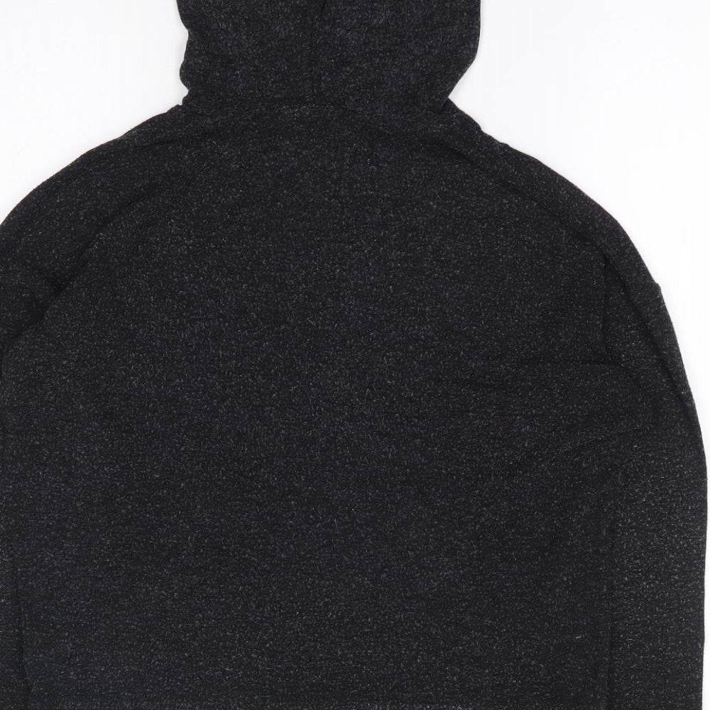 Topshop Womens Grey Viscose Pullover Hoodie Size 4 Pullover