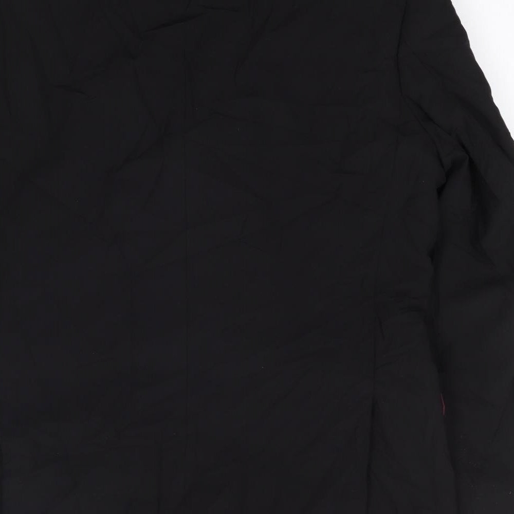 Tom English Mens Black Wool Jacket Suit Jacket Size 40