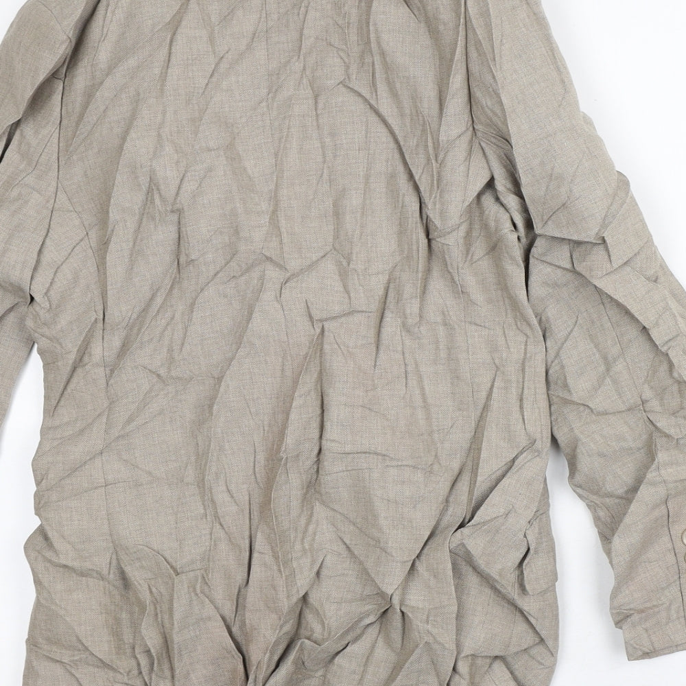 NEXT Womens Beige Herringbone Jacket Blazer Size 8