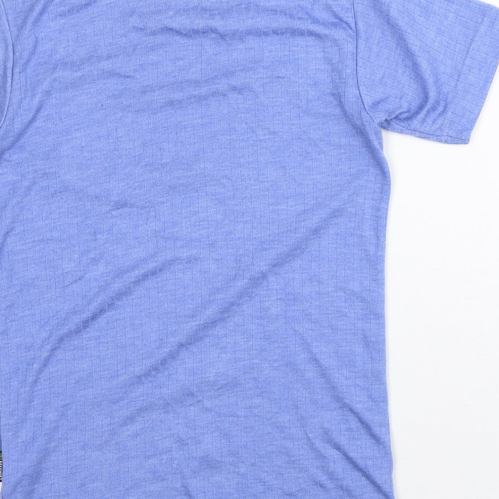 Beeswift Womens Blue Polyester Basic T-Shirt Size S Crew Neck