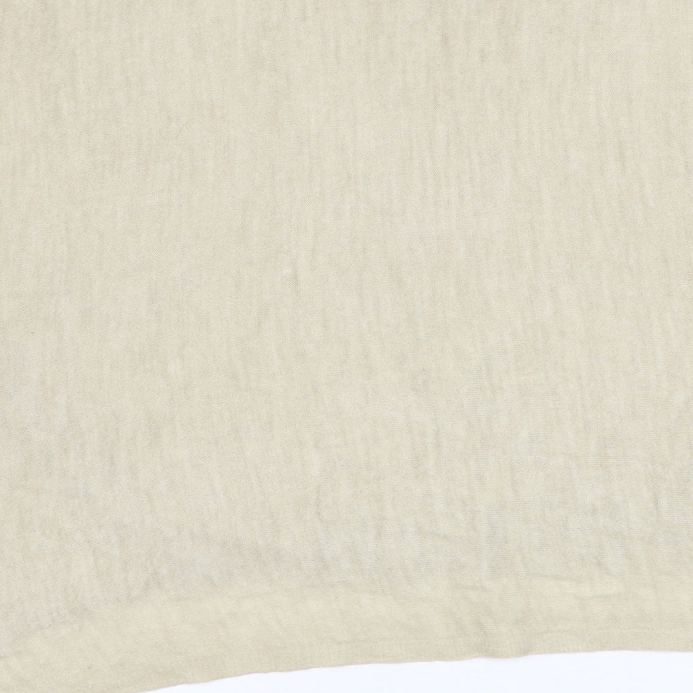 Preworn Womens Beige Round Neck Acrylic Pullover Jumper Size L