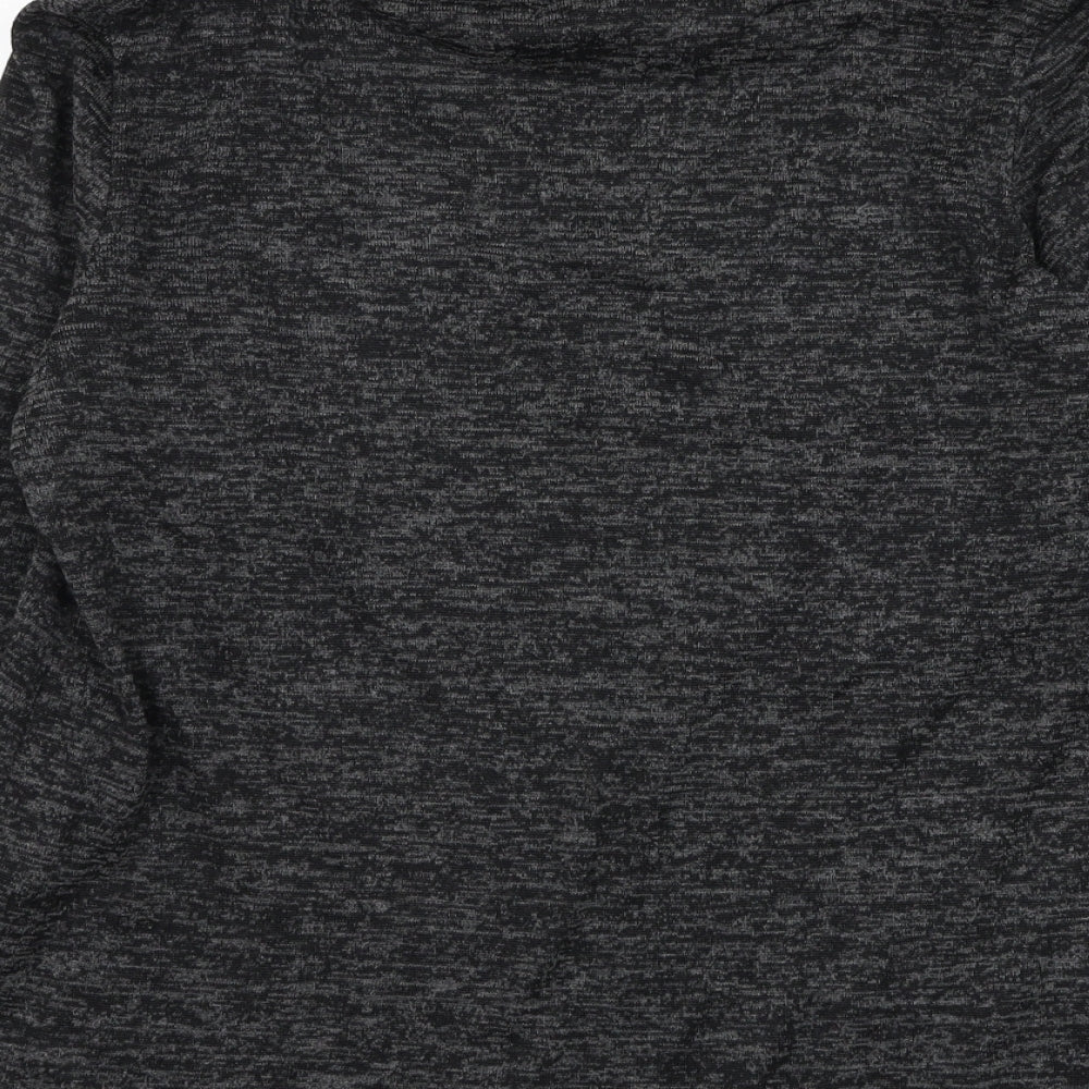 Tru Collection Womens Grey Roll Neck Polyester Pullover Jumper Size 14