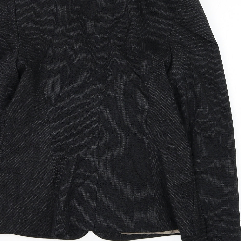 Dorothy Perkins Womens Black Jacket Blazer Size 12 Button
