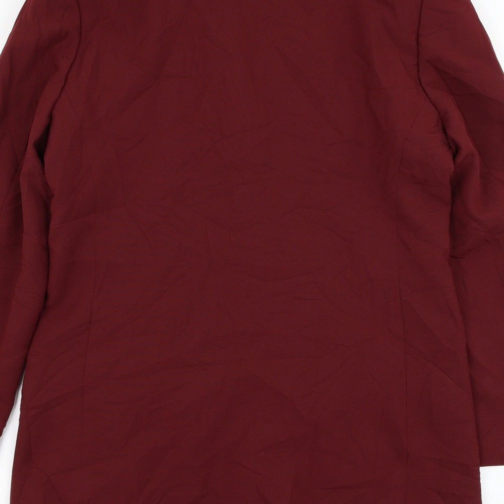 Modern Classics Womens Red Jacket Blazer Size 12 Button
