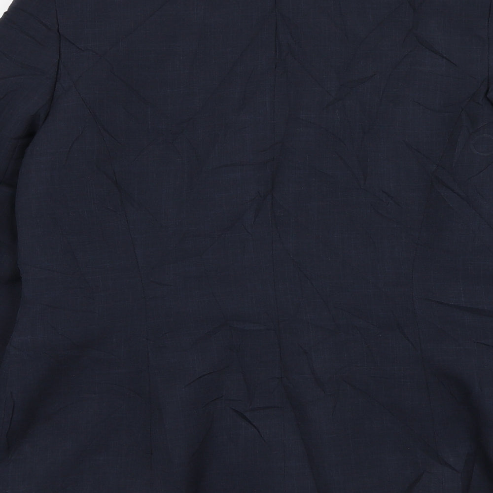 NL Collection Womens Blue Jacket Blazer Size 16 Button