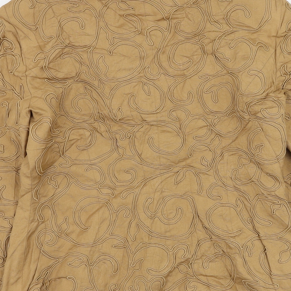 Medici Womens Brown Jacket Blazer Size 16 Button