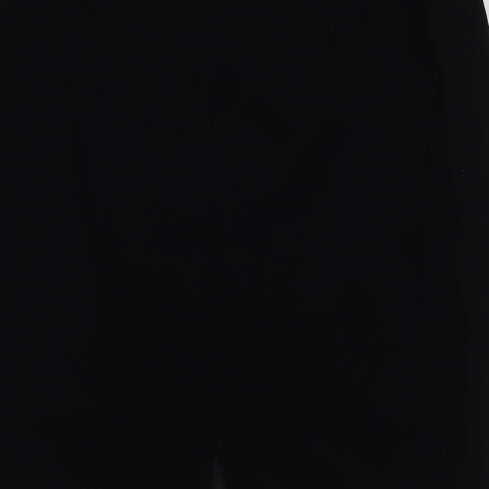 Basler Womens Black Polyester A-Line Skirt Size 16