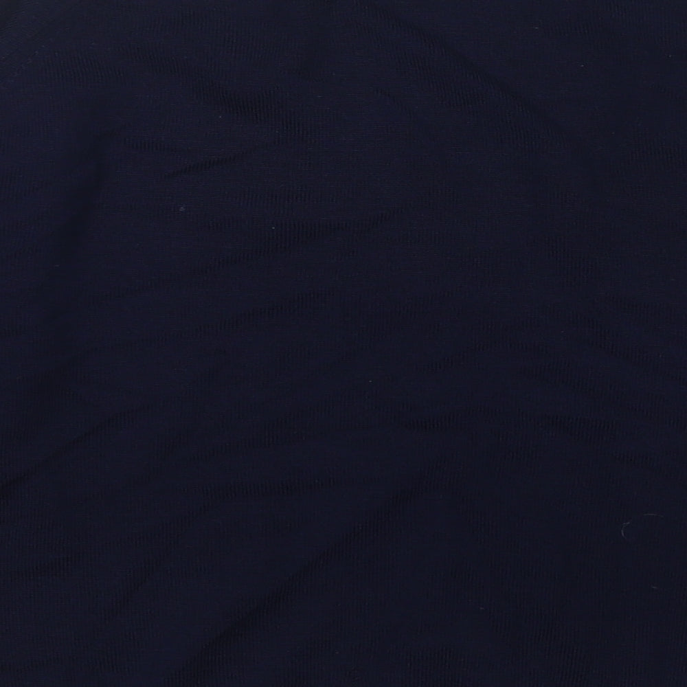 equorian Womens Blue Round Neck Acrylic Pullover Jumper Size M
