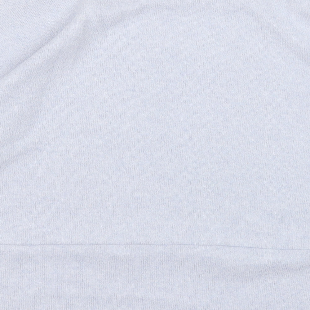 F&F Womens Blue Round Neck Polyester Pullover Jumper Size 10