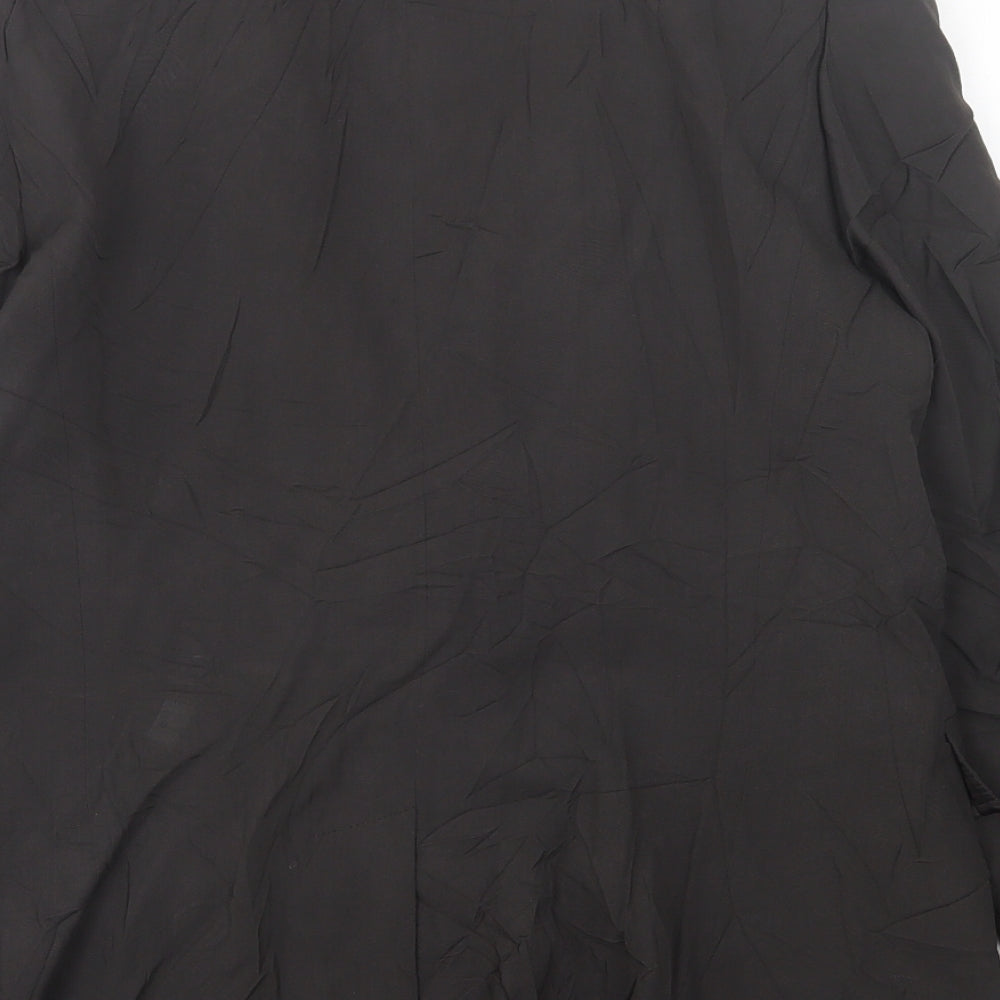 ken Womens Grey Jacket Blazer Size 14 Button