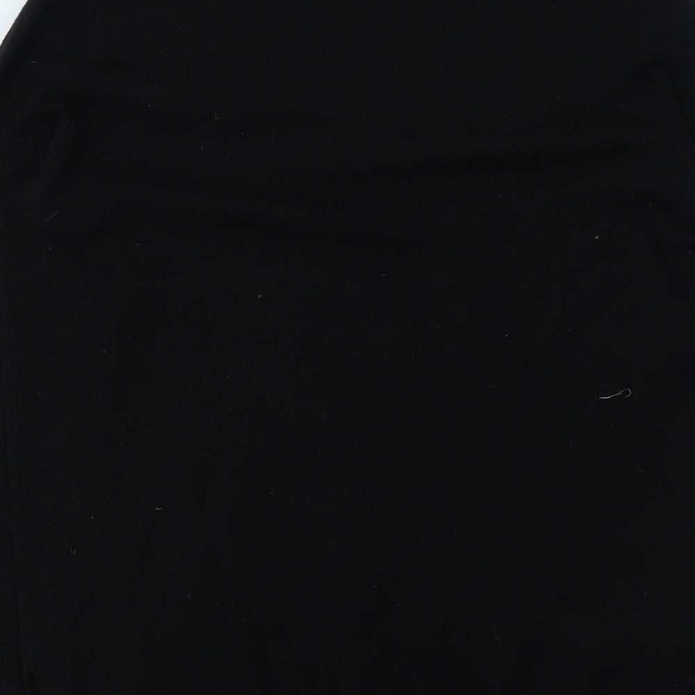 Papaya Womens Black Round Neck Acrylic Pullover Jumper Size M