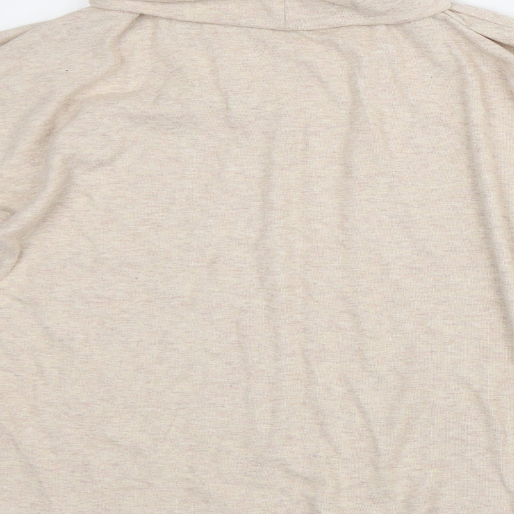 New Look Womens Beige Polyester Pullover Sweatshirt Size S