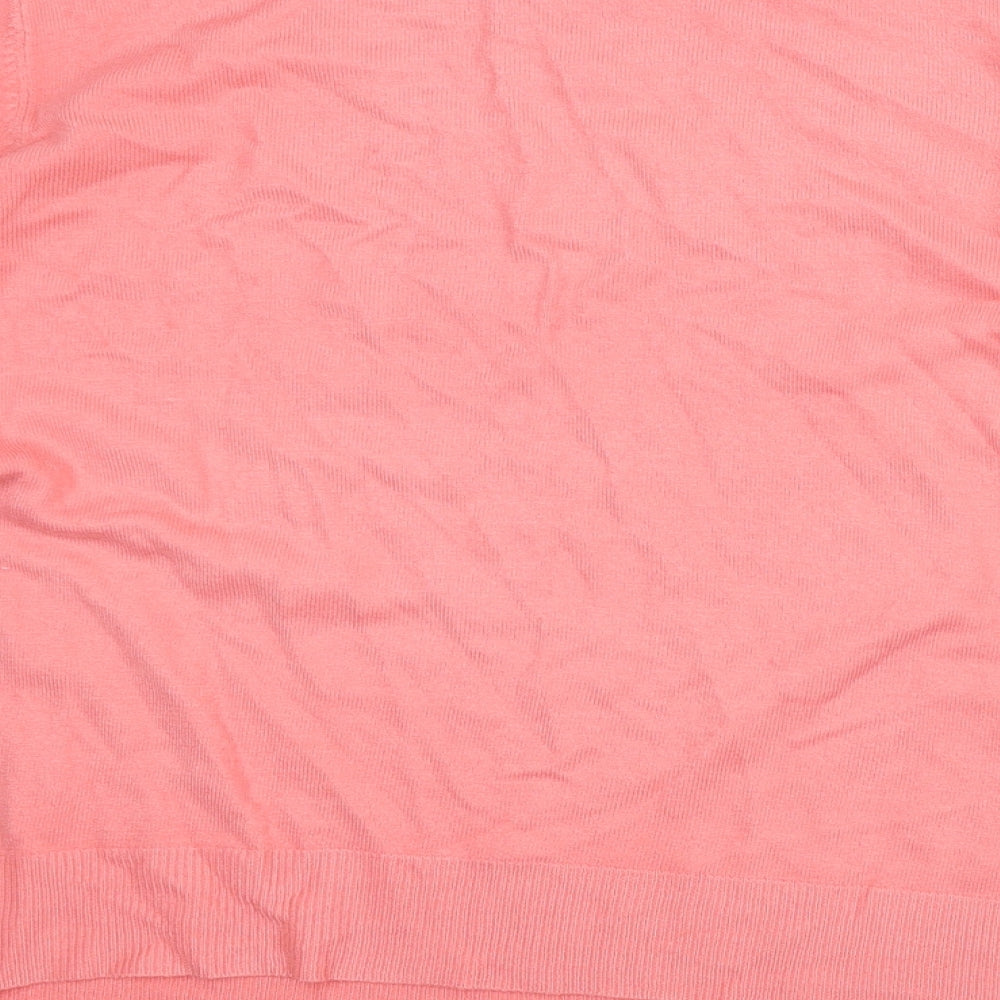 BHS Womens Pink Acrylic Pullover Sweatshirt Size 14