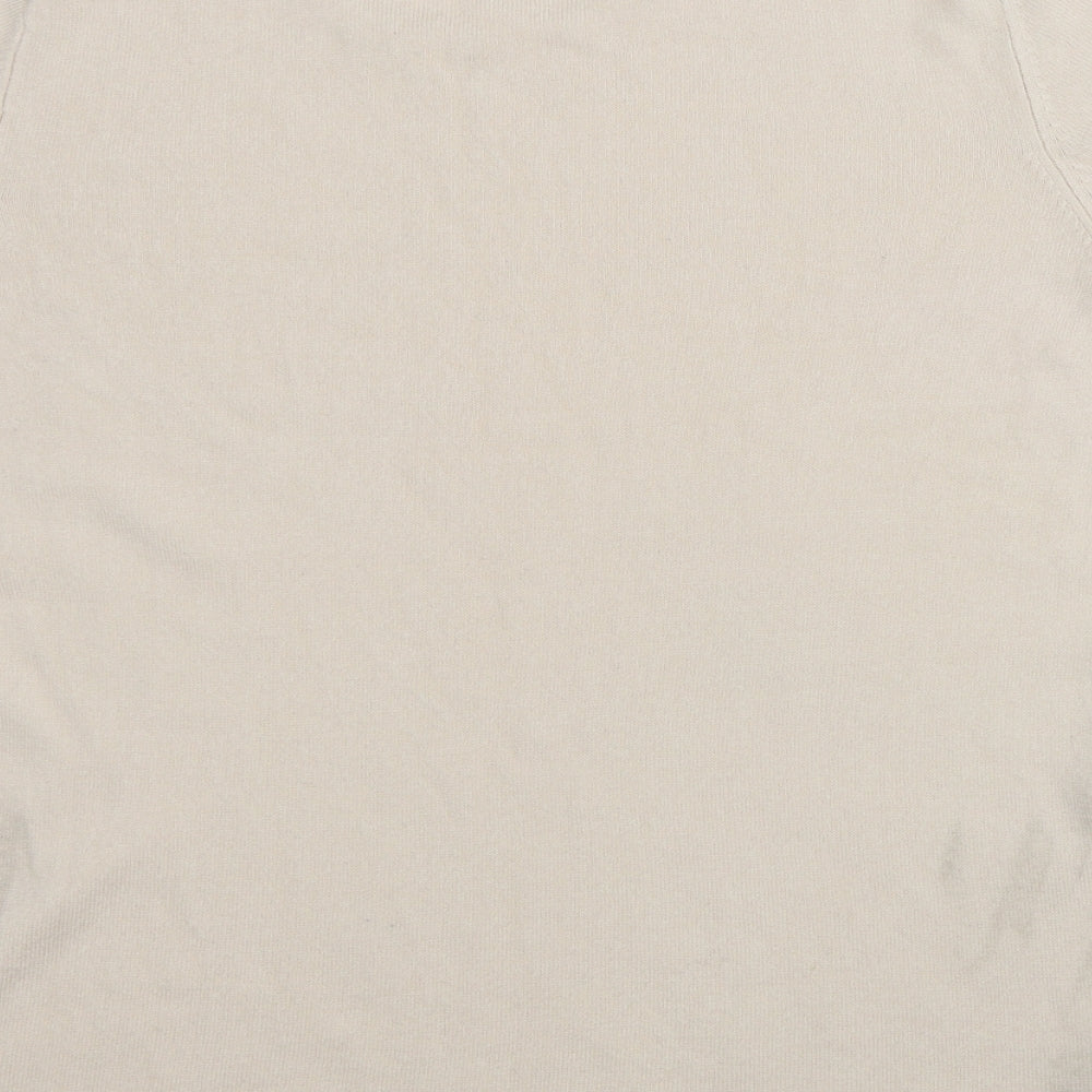 Papaya Womens Beige Acrylic Pullover Sweatshirt Size 16