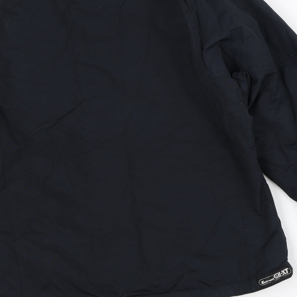 SOS Mens Black Quilted Coat Size S