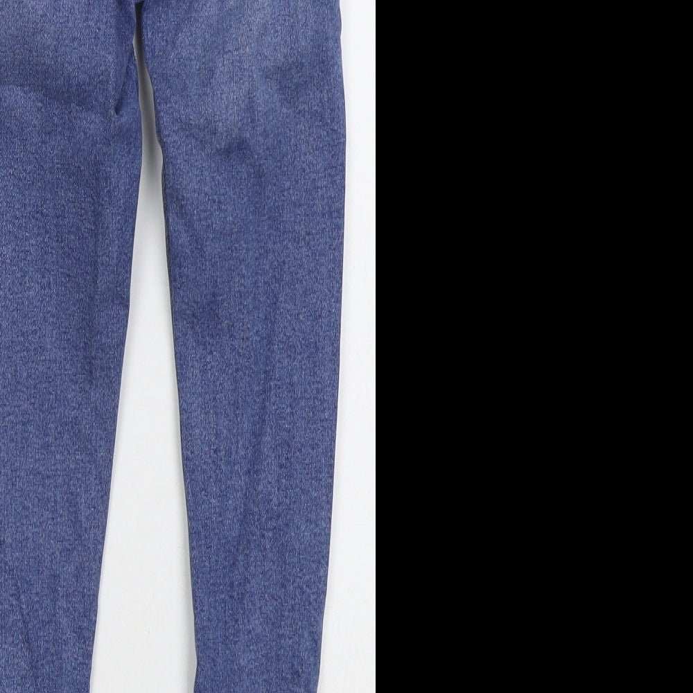 Topshop Womens Blue Cotton Skinny Jeans Size 26 in L22 in Regular Button