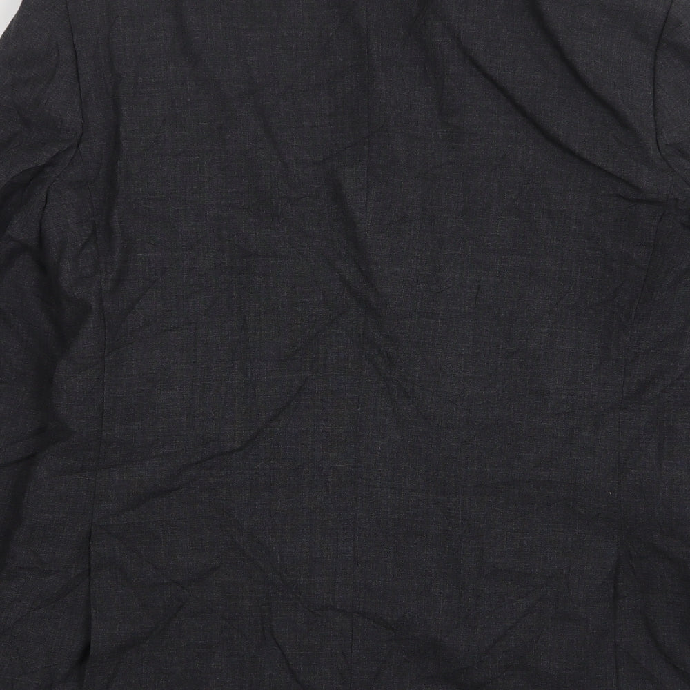 Vivaldi Mens Grey Wool Jacket Suit Jacket Size 40