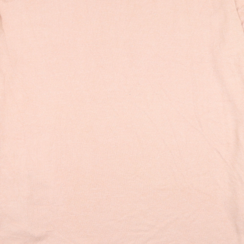 J.D Williams Womens Pink Round Neck Viscose Pullover Jumper Size 14